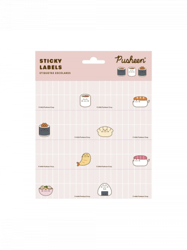 Öntapadós névcímkék Pusheen - Sushi Roll (öntapadós)