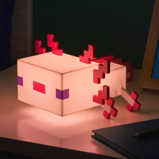 Lámpa Minecraft - Axolotl (21 cm)