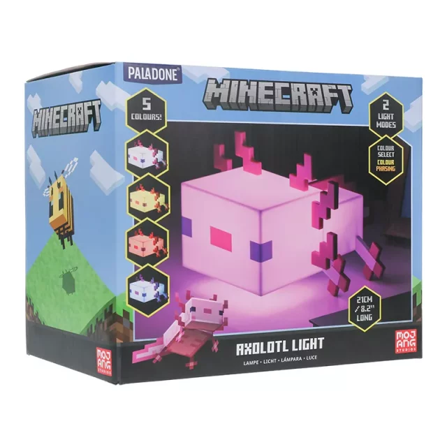 Lámpa Minecraft - Axolotl (21 cm)