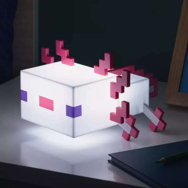 Lámpa Minecraft - Axolotl (21 cm)