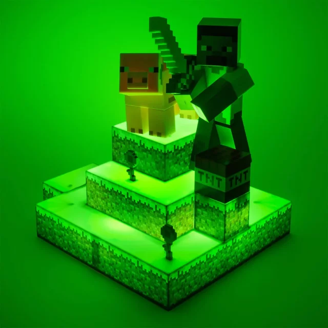 Kislámpa Minecraft - Steve Figural Light