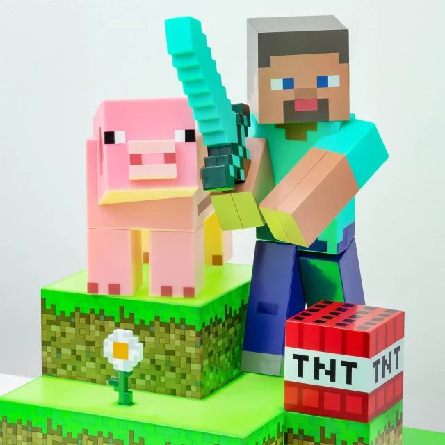 Kislámpa Minecraft - Steve Figural Light