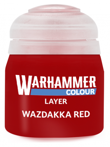 Warhammer Colour Layer Paint (Wazdakka Red) - borító színe piros