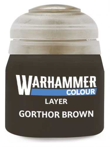 Warhammer Colour Layer Paint (Gorthor Brown) - fedőfesték, barna
