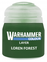 Warhammer Colour Layer Paint (Loren Forest) - borító színe, zöld