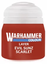 Warhammer Colour Layer Paint (Evil Sunz Scarlet) - fedő festék, piros