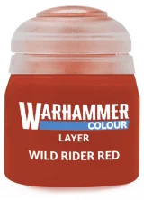 Warhammer Colour Layer Paint (Wild Rider Red) - borító színe piros