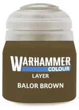 Warhammer Colour Layer Paint (Balor Brown) - borító színe, barna