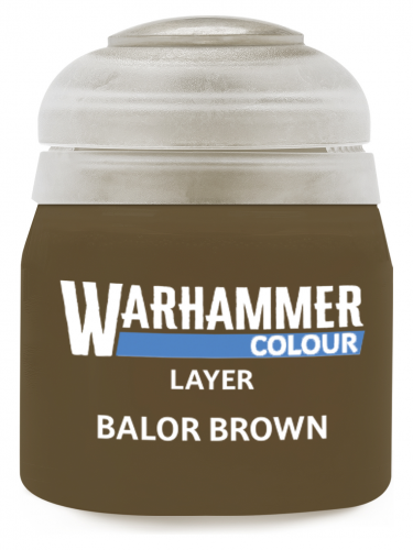 Warhammer Colour Layer Paint (Balor Brown) - borító színe, barna