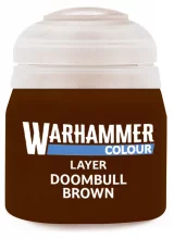 Warhammer Colour Layer Paint (Doombull Brown) - fedőfesték, barna