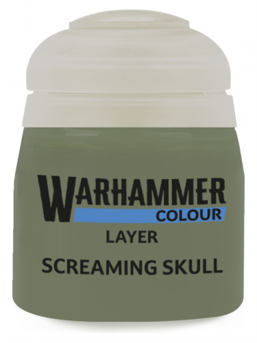 Warhammer Colour Layer Paint (Screaming skull) -fedőfesték, szürke