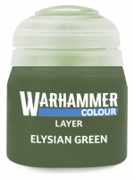 Warhammer Colour Layer Paint (Elysian Green) -  borító színe, zöld