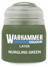 Warhammer Colour Layer Paint (Nurgling Green) - borító színe, zöld