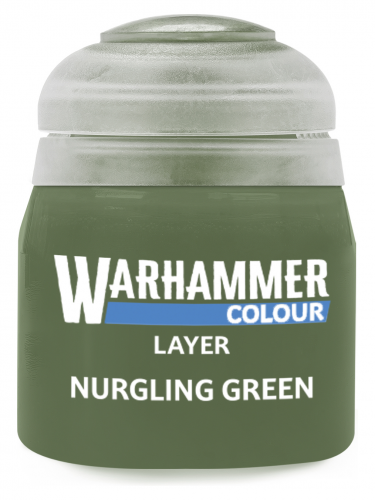 Warhammer Colour Layer Paint (Nurgling Green) - borító színe, zöld