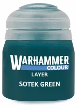 Warhammer Colour Layer Paint (Sotek Green) - borító színe, zöld