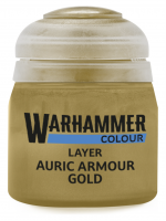 Warhammer Colour Layer Paint (Auric Armour Gold) - borító színe, arany