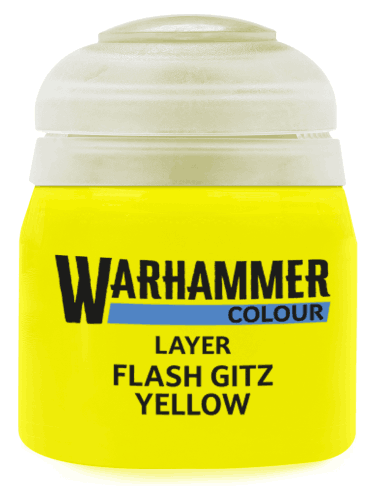 Warhammer Colour Layer Paint (Flash Gitz Yellow) - fedőfesték, sárga