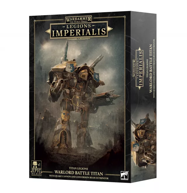 Warhammer: Horus Heresy - Legions Imperialis - Titan Legions - Warlord Titan with Quake Cannon and Conversion Beam Extirpator - Asztali játék