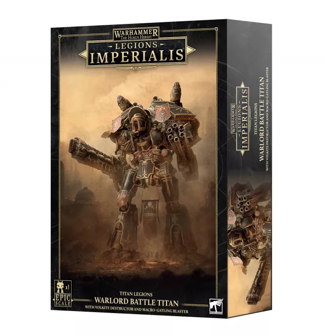 Warhammer: Horus Heresy - Legions Imperialis - Titan Legions - Warlord Titan with Volkite Destructor and Macro-gatling Blaster - Asztali játék