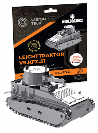 Építőkészlet World of Tanks - Leichttraktor Vs.Kfz.31 (fém)