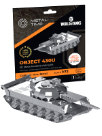 Építőkészlet World of Tanks - Object 430 (fém)