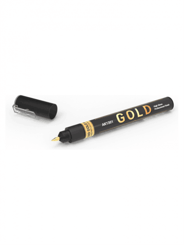 Színező filctoll AK - Gold metallic liquid marker (arany)