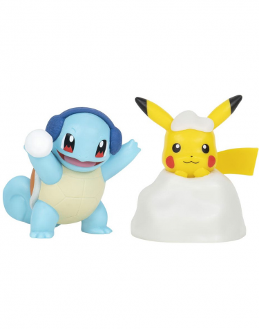 Figura Pokémon - Pikachu and Squirtle Holiday (Battle Figure Pack)