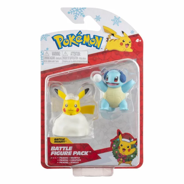 Figurka Pokémon - Pikachu and Squirtle Holiday (Battle Figure Pack)