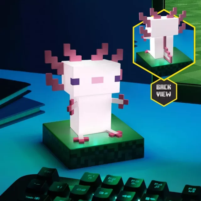 Lampička Minecraft - Axolotl