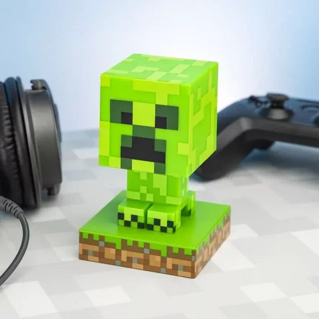 Lampička Minecraft - Creeper Icon Light