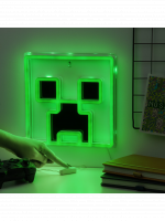 Lámpa Minecraft - Creeper (fali)