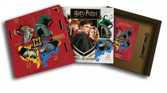 Ajándékszett Harry Potter - 25th Anniversary (2027-es naptár, jegyzetfüzet, golyóstoll)