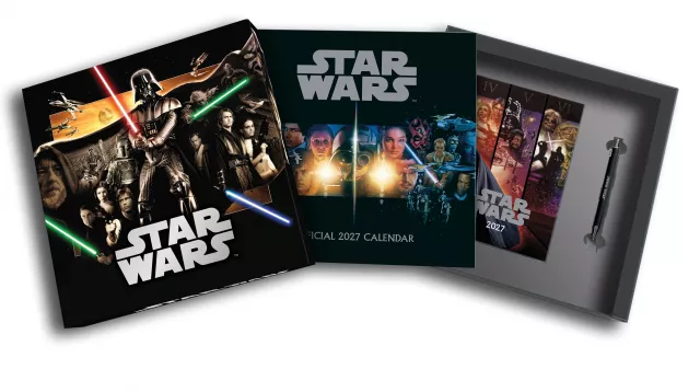 Ajándékszett Star Wars – 2027-es naptár, jegyzetfüzet, golyóstoll