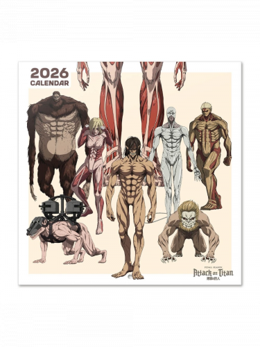 Naptár Attack on Titan 2026