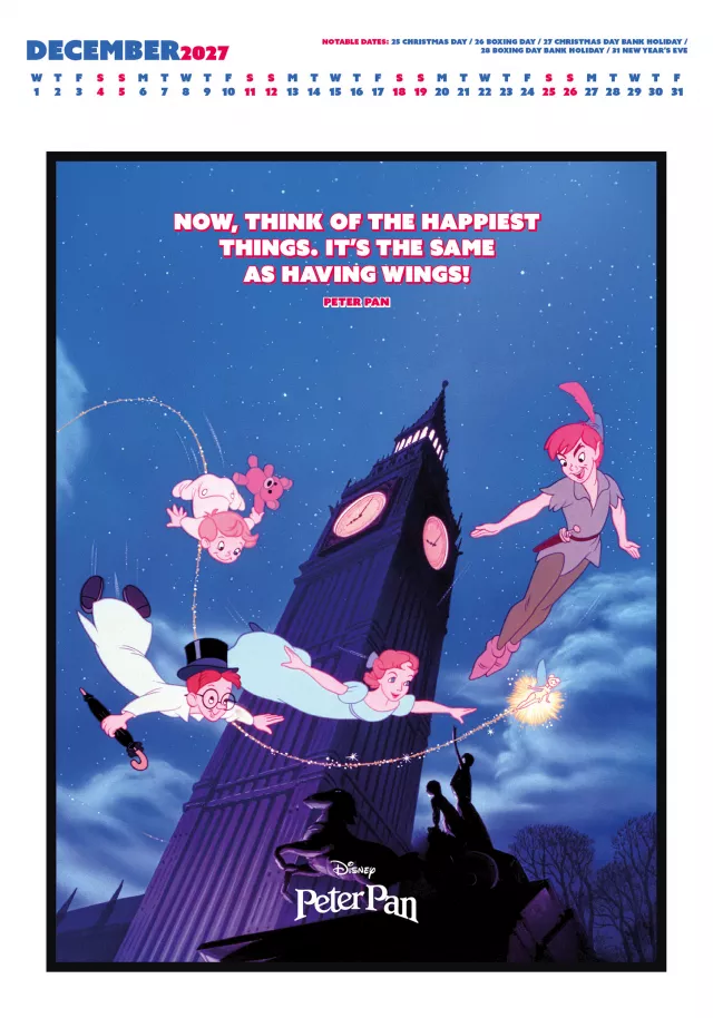 Naptár Disney Classics Deluxe - Quotes 2027 (A3) - Disney mesék