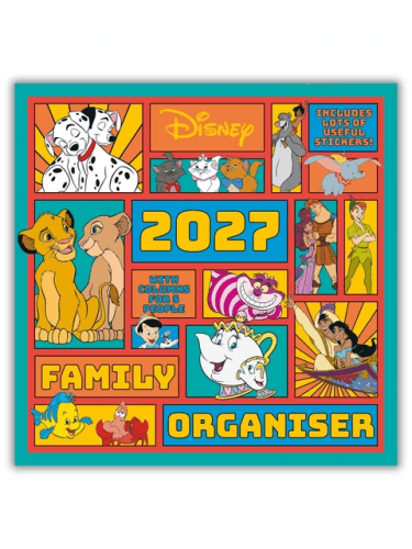 Naptár Disney Classics - Family Organiser 2027 (+matricák