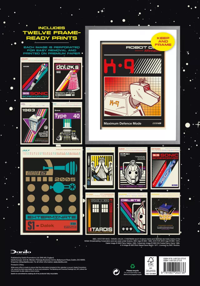 Naptár Doctor Who Classic Deluxe 2027 (A3)