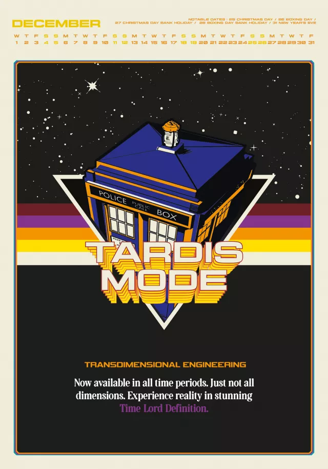 Naptár Doctor Who Classic Deluxe 2027 (A3)