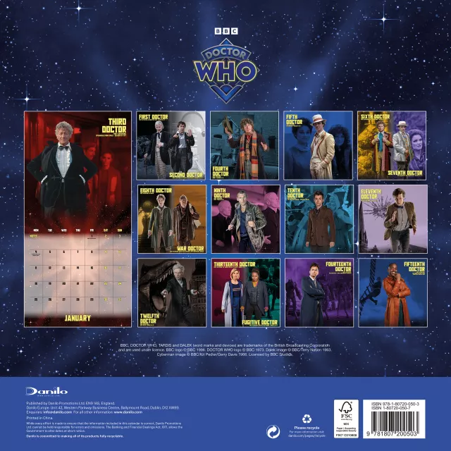 Naptár Doctor Who Classic Edition 2027
