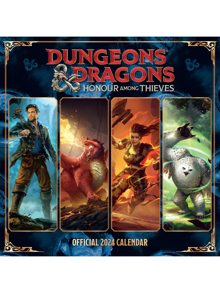 Naptár Dungeons & Dragons 2024 Xzone.hu