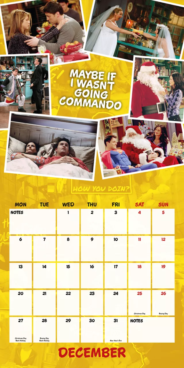 Naptár Friends 2027