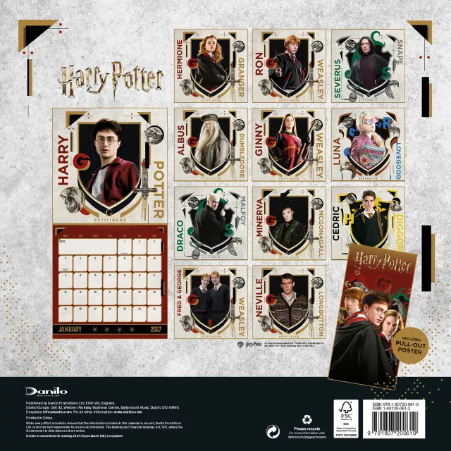 Naptár Harry Potter 2027
