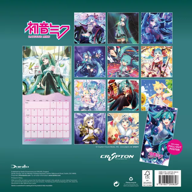 Naptár Hatsune Miku 2027 - Anime