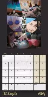 Naptár Jujutsu Kaisen 2027 - Japán