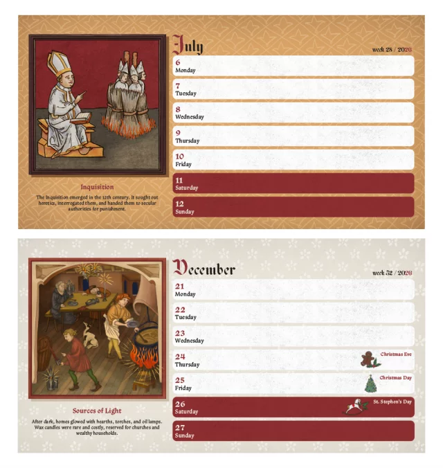 Naptár Kingdom Come: Deliverance II 2026 (asztali) ENG