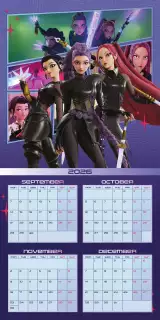 Naptár KPop Demon Hunters 2027 (16 hónap)