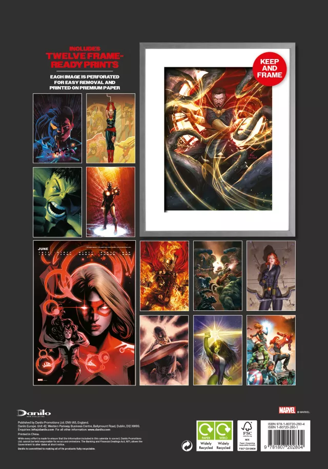 Naptár Marvel Deluxe 2027 (A3)