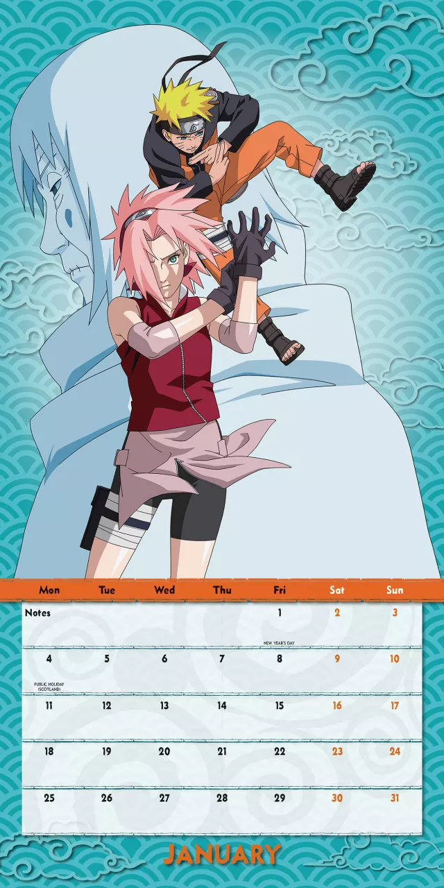 Naptár Naruto Shippuden 2027 - Anime