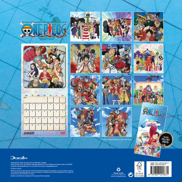 Naptár One Piece 2027 - Anime