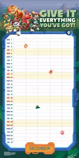 Naptár Paw Patrol: Dino Movie - Family Organiser 2027 (+ matricák)